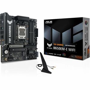 TUF GAMING B650EM-E WIFI Gaming Desktop Motherboard - AMD B650 Chipset - Socket AM5 - Micro ATX TUF GAMING B650EM-E WIFI Gaming Desktop Motherboard - AMD B650 Chipset - Socket AM5 - Micro ATX